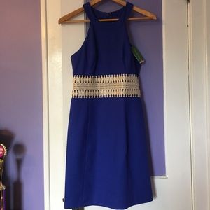 Lilly Pulitzer Ashlyn Shift Bomber Blue Size 2